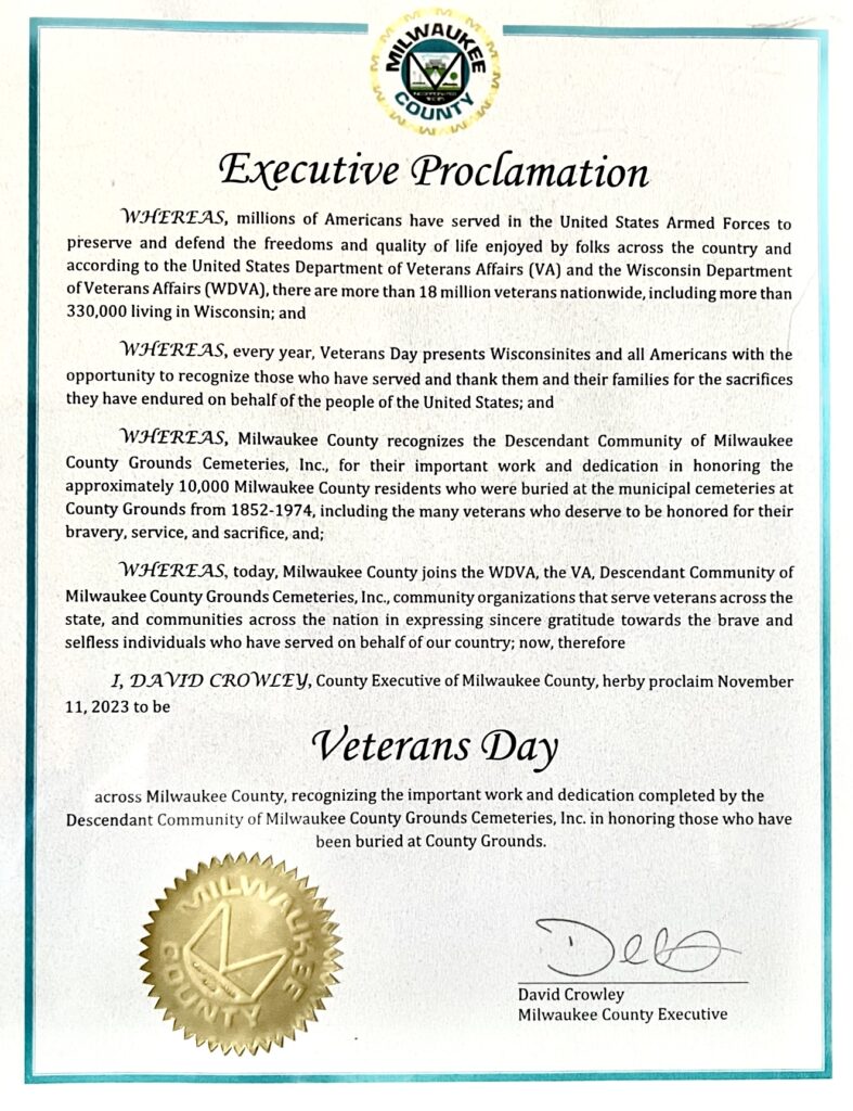 Descendant Community Receives Executive Proclamation